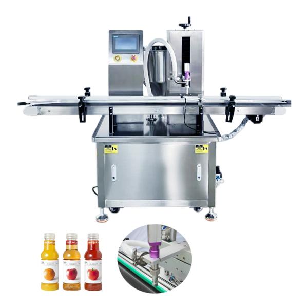 Self flow filling machine with PLC control screen easy to operate and adjust