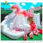 Inflatable Bounce House Outdoor Custom White Inflatable Wedding Bounce Castle
