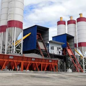 Wholesale Stati75 Belt Type 75M3/H Bucket Hopper Concrete Plant Bucket Type Concrete Batching Plant from china suppliers