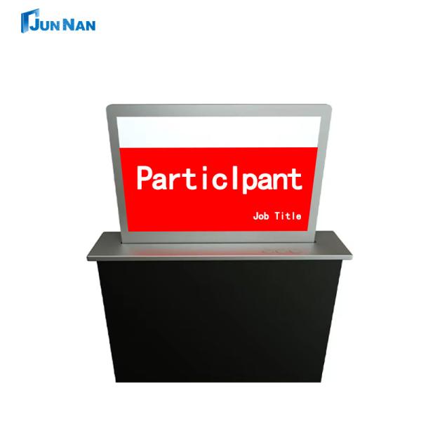 Digital Signage Ultra Wide Electronic Table Nameplate Double Sided Conference