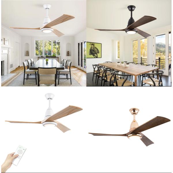 Wholesale 42 Inch High Power 3 Blades Wooden Ceiling Fan With Light And Remote Control
