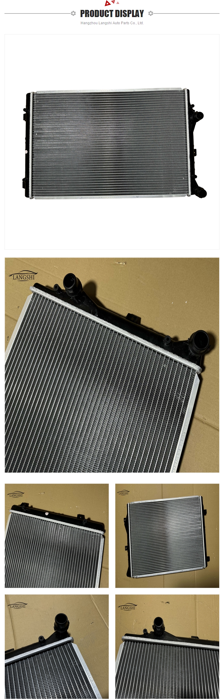 1K0121251L Aluminum Radiator Water Tank for VW Golf PASSAT and Audi A3 1K0121253L 1TD121251B 1KD121251D