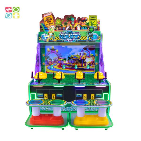 500W Ticket Redemption Game Machine Coin Op 4 Player Water Shooting Game Arcade