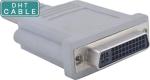 Dual Link / Single Link Industrial Cable Right Angle DVI Male To DVI Female