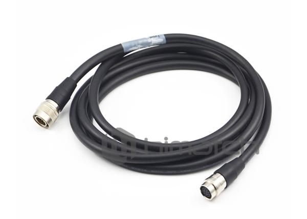 5M High Flexible Hirose M12 12pin Connector Male to Female Waterproof Power