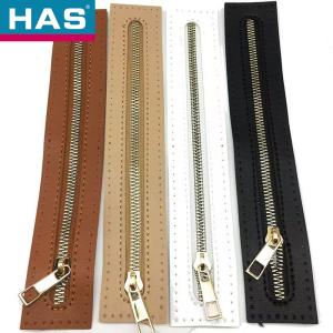 Wholesale Pu Leather Bags Accessories Self Locking Custom Close End Metallic Zipper from china suppliers