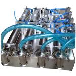 Piston Pneumatic Liquid Filling Packaging Machine Semi Automatic Anti Drip With