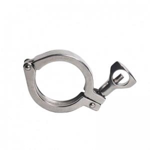 Wholesale CE Certified Sanitary Stainless Steel Pipe Clamps with Max Pressure of 10bar 145PSI from china suppliers