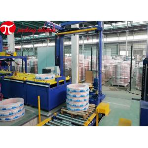 ID300mm Copper Coil Wrapping Machine With Automatic Wrapping Stacking System