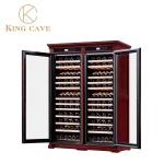 LED Temperature Screen Super Big Space Wood Wine Cooler Freestanding Wine