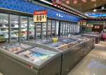 Wall - Sited Supermarket Island Freezer 2.5M Long With High Visibility Glass