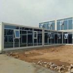 Zontop Glass Wall Curtain 2 Story Prefabricated Living Home For Office Modular