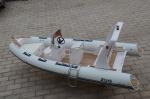 Colorful Rigid Deep V Inflatable Fishing Dinghy Boat Fiberglass Hull 1,2mm PVC