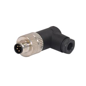 Wholesale 5mm Cable M8 Male Screw Assembly Connector Plastic 6 8 Pin 90 Degree from china suppliers