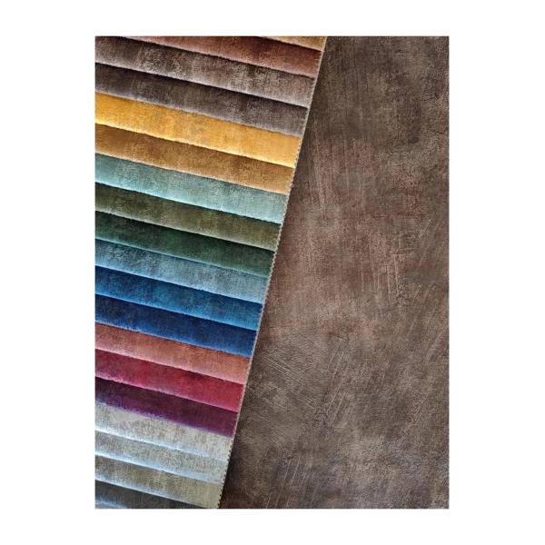 Printed Holland Velvet Fabric Glue Embossed Fabric Customizable 100% Polyester