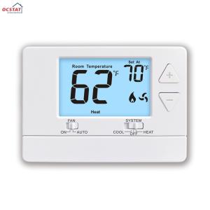 Wholesale Riseem White ABS Digital Non Programmable Thermostats for Heating Room 24V from china suppliers