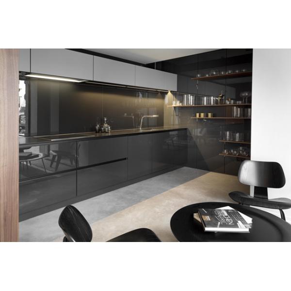 High End Customized Kitchen Cabinet Modern Design Island Smart Wood Kitchen Cabinets