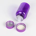 Highly Customized 4oz PET Capsule Bottle of Orange Black Plastic Nutrition