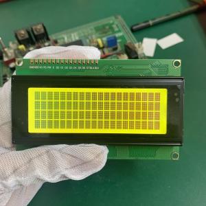 Wholesale STN Yellow Monochrome 20X4 Character 16 Pins LCD Module with LED Backlight from china suppliers