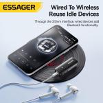 ESSAGER ES-BT09 Series Female Aux To Bluetooth Adapter 3.5mm 110mAh