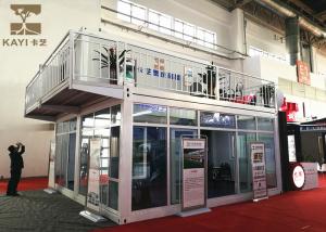 Wholesale Two Stories Prefabricated Container Homes Glass Wool Material With Double - Glazing from china suppliers