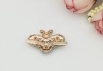 Zinc Alloy Diamante Shoe Buckles , Shoe Accessories Metal Shoe Clips Bee - Like