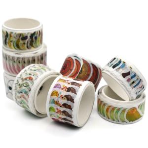 Wholesale DIY Masking Tape Custom Printed Design Own Die Cut Stickers Washi Tape from china suppliers