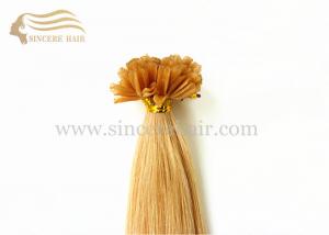 China Keratin Fusion Hair Extensions - 22 Golden Blonde Italian Keratin Fusion U Tip Hair Extensions 1.0 G / Strand For Sale on sale