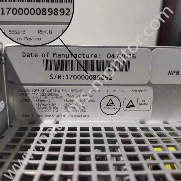 Covidien Puritan Bennett 840 Ventilator Power Supply Module S/N 170000089892