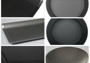 Wholesale Black Hexagonal Perforated Metal Speaker Grill Mesh SS 0.5mm Thickness from china suppliers