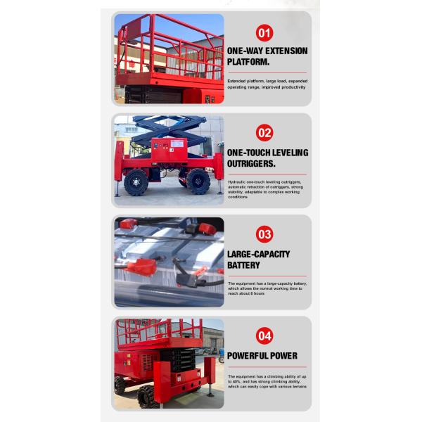 Construction Lifter Portable Scissor Lift Elevator Movable Hydraulic Aerial Lifting Platform 6m 8m 10m 12m for Sale