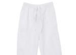 155 GSM Nurse Unisex Polyester80% Cotton20% White Medical Pants Antimicrobial