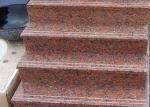 Red Straight Granite Step Treads For Indoor Outdoor Step Finish Optional