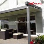 PVC Sail Awning Retractable Roof Pergola Aluminum Sunshade Pergola