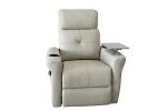 Nursing Home Modern Recliner Chair PU Leather Lay Flat Sleeper Recliner
