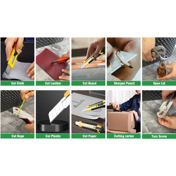 Zinc Alloy Folding Utility Knife 18mm Blade Replaceable Carpet Utility Knife