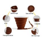 Mini Travel 270ML 9.2oz Collapsible Silicone Coffee Cup