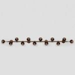 Trilogy Horizontal 12 Wall Sconce Dining Room Long Wall Light Gold Metal Smoky