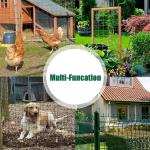Electro Galvanized Welded Wire Mesh Fence Panel Green PVC Coated for Manufacture