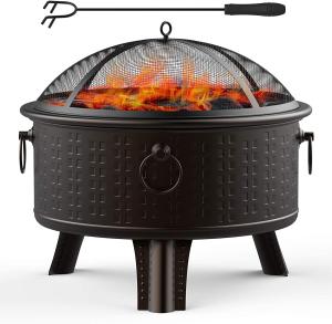 Wholesale Backyard Garden Stove Charcoal Barbeque Pits With Spark Screen Cover from china suppliers