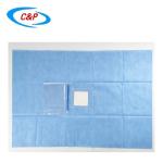 Sterile Disposable SMS Eye Surgery Drape With Pocket For Medical OEM / ODM