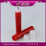 high quality and colorful steel roller ball plastic cap cosmetic bottle product