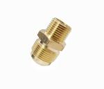 3/4 NPT X 3/4 Flare Brass Male Hex Nipple Pipe Fitting