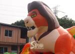 9x9m outdoor big jungle lion kids inflatable fun park with slide for fun parties