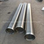 Ss304 316L 321 201 Water Well Screen Pipe With Johnson Wire Continuous Slot No