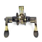 Zinc Alloy Tubular Lever Antique Bronze Door Lock Handle Set Mortise Door Lock