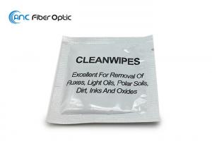 Wholesale Pre Saturated Fiber Optic Cleaning Wipes Lint - Free Fabric Material Flammability from china suppliers