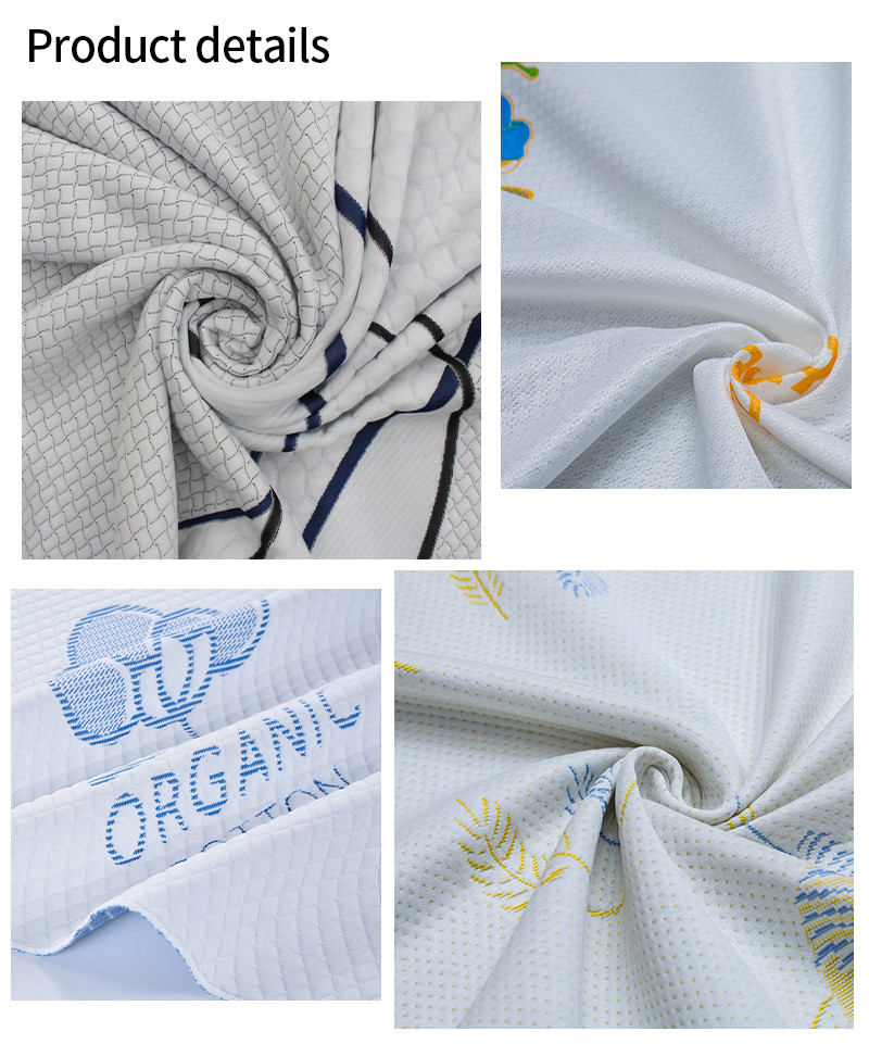 Source Factory Knitted Jacquard Graphene Mattress Fabric Memory Latex Pillow Fabric