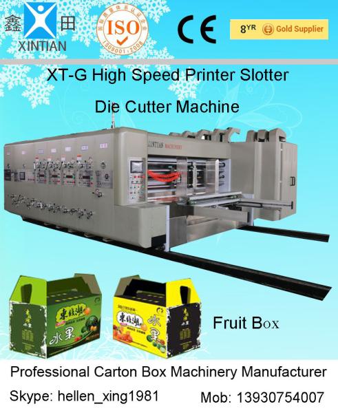 Rotary Die Cutter Automatic Cartoning Machine , High Speed Printing Slotting
