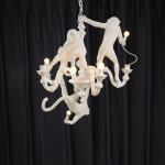 SELETTI White Monkey Chandeliers Atmosphere Lamp Living Room Home Decor Black